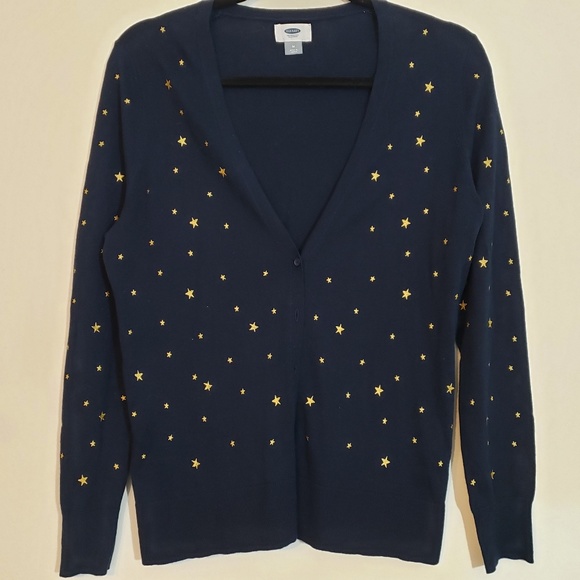 Old Navy Star Embroidered Cardigan Sz M 